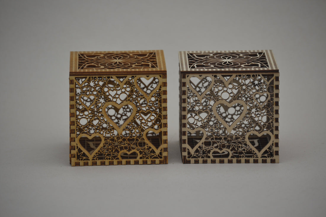 Boxes sanded and un-sanded