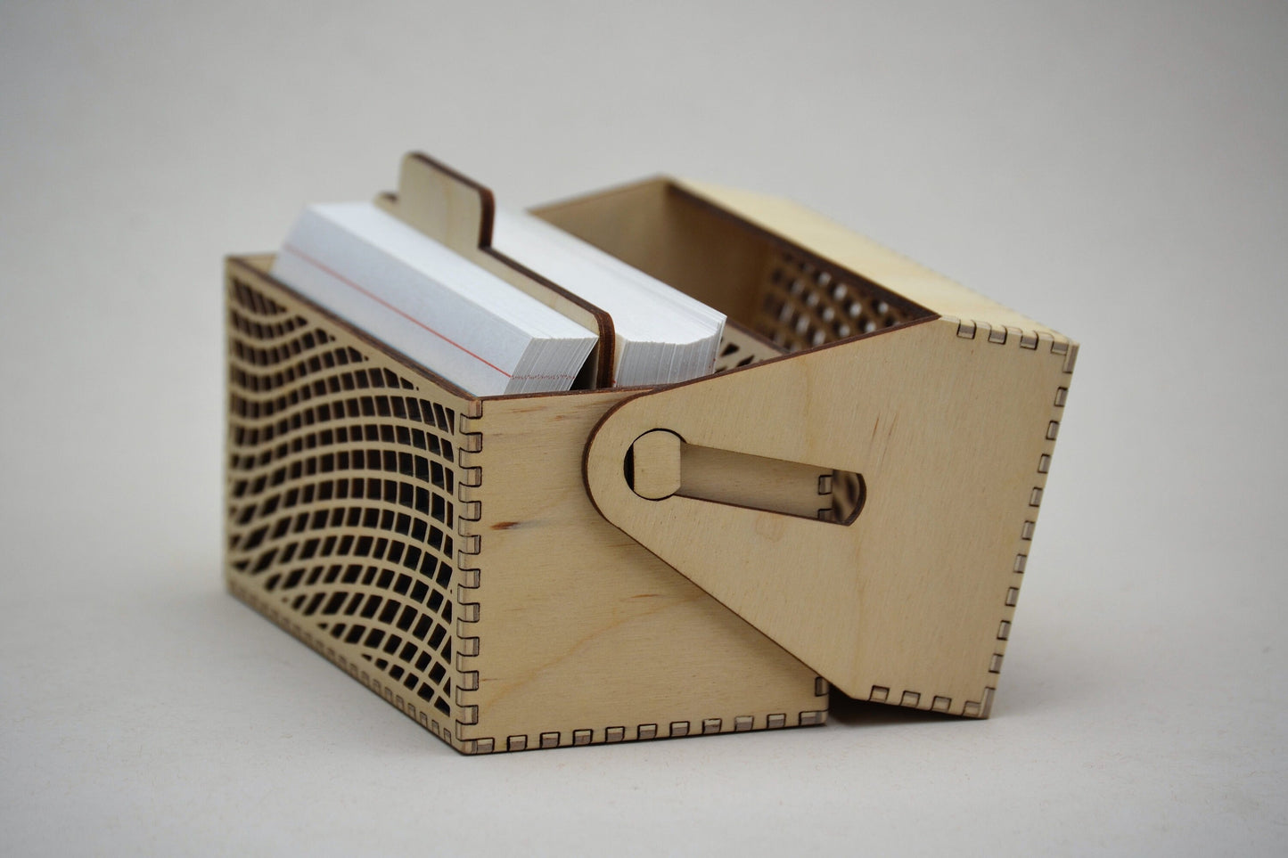 Wave Mesh Recipe Card Box